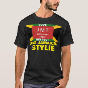 AMO O ESTILO JAMAICANO Camiseta Básica Escura