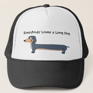Amo o Long Dog - Boné de Caminhoneiro Dachshund