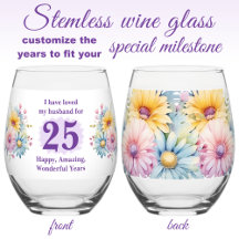 Amo o meu marido 25 aniversário flores roxas