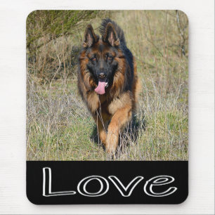 Amo o Mousepad do Cachorro Pastor Alemão Filhote
