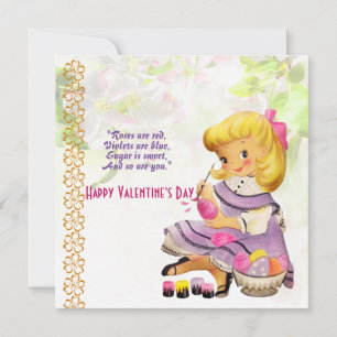 Amo-Te A Filha Russo Namorados Vintage Floral