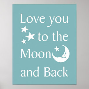 Amo-te à Lua e à poster