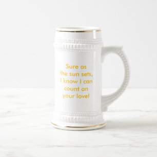 Amo-te Caneca de cerveja Pai
