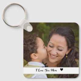 Amo-te, dia de as mães de chaveiro personalizado d