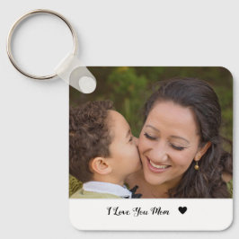 Amo-te, dia de as mães de chaveiro personalizado d