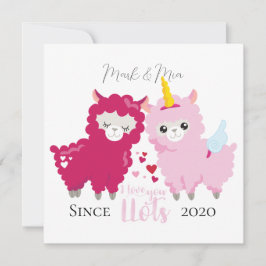 Amo-Te Lotes Llama Personalizado Dando-Lhe O Prese