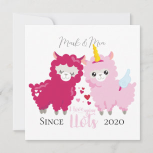 Amo-Te Lotes Llama Personalizado Dando-Lhe O Prese