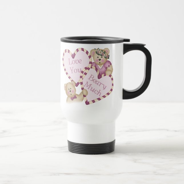 Amo-Te Muito Caneca de viagem (Direita)