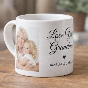 Amo Você Avó Colagem de Fotos Caneca Especial