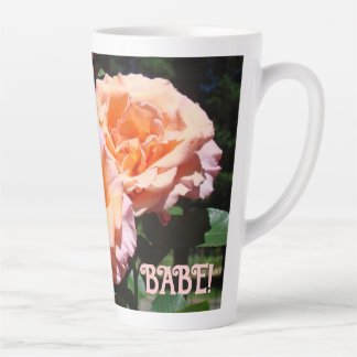 Amo Você BABE! canecas de café Rosas Rosa Pêssego