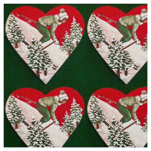 Amor a esquiar tecido (Modelo)