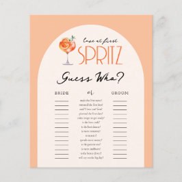 Amor à Primeira Conjectura Spritz Quem é o Jogo de