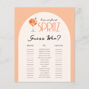 Amor à Primeira Conjectura Spritz Quem é o Jogo de