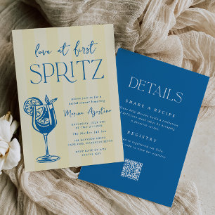 Amor à Primeira Spritz Convite de Chuveiro de Noiv