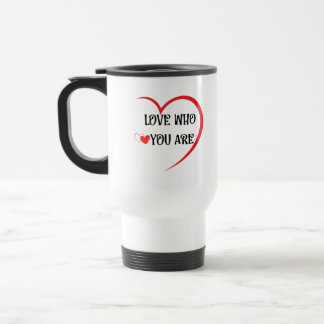 AMOR A QUEM VOCÊ ESTÁ INCRÍVEL CANECA DE VIAGEM DE
