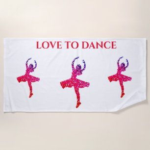 AMOR À toalha de praia DANCE.