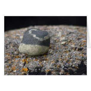 Amor ajustado na pedra. Cartão pelo cARTerART