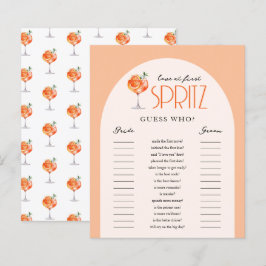 Amor ao Primeiro Chá de panela Spritz Adivinha Que