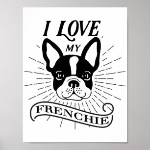 Amor bonito de I meu poster de Frenchie