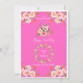 Amor Brilhante: Convite Floral Vibrante