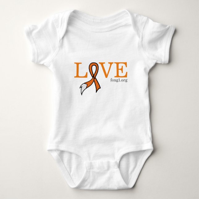 Amor camisa de bebê FOXG1 (Frente)