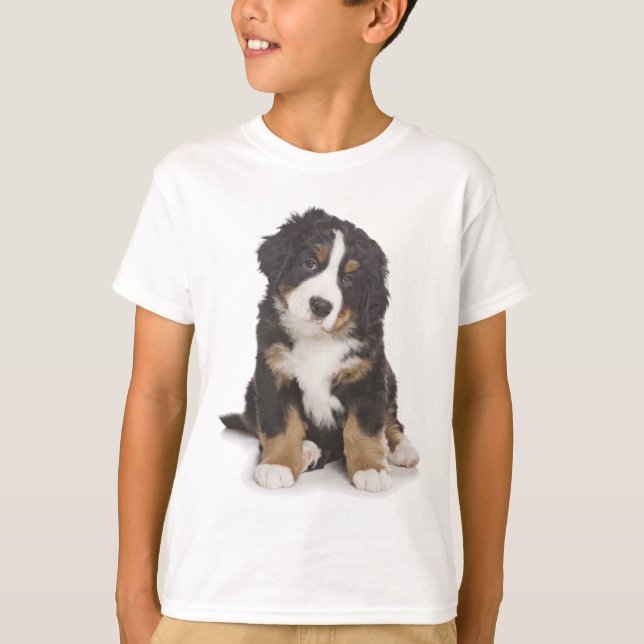 Amor Camiseta Cachorro da Montanha Bernese (Frente)