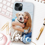 AMOR Cão de Impressão Personalizado de Pet Fotogra<br><div class="desc">Agora você pode carregar seu melhor amigo com você aonde quer que você vá com esta capas de iphone personalizada de fotos de animais de estimação. Esta foto com o nome personalizado design é moda, elegante, legal e fofa. Personalize com sua foto favorita de cachorro, foto de gato ou qualquer...</div>