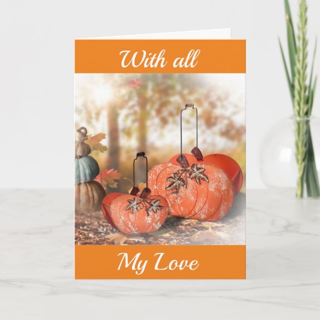 **AMOR** CARTÃO DE AGRADECIMENTO AO QUE EU AMO (Frente)