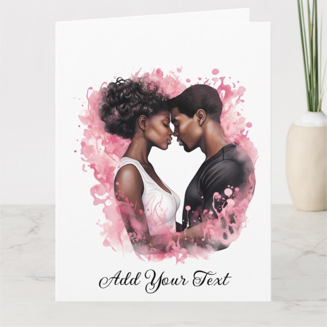 Amor - Cartão de Saudação Dobrado (Frente)