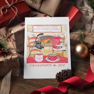 Amor Cartões de Natal Calorosos