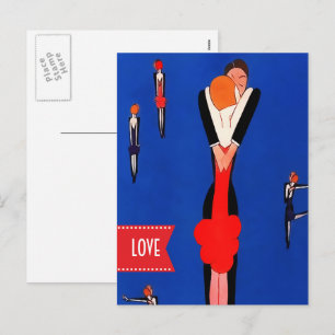 Amor. Cartões postais Design de dia de os namorado