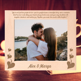 Amor Casais Corações Aniversário Dom Wooden Enchid