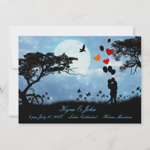 Amor Cênico Sob O Casamento Simples Da Lua