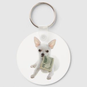 Amor Chaveiro de Cachorro Chihuahua Branco