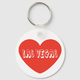 Amor Chaveiro do Coração Vermelho de Las Vegas