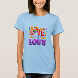 Amor Colorido é Design de Camisa de Amor - Vibrant