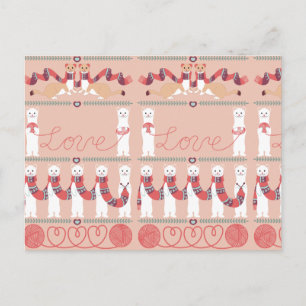 Amor com cartão postal de Erminas