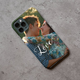 Amor com guião Elegante   Foto personalizada