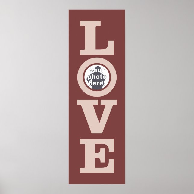 AMOR com o poster personalizado FOTO (Frente)