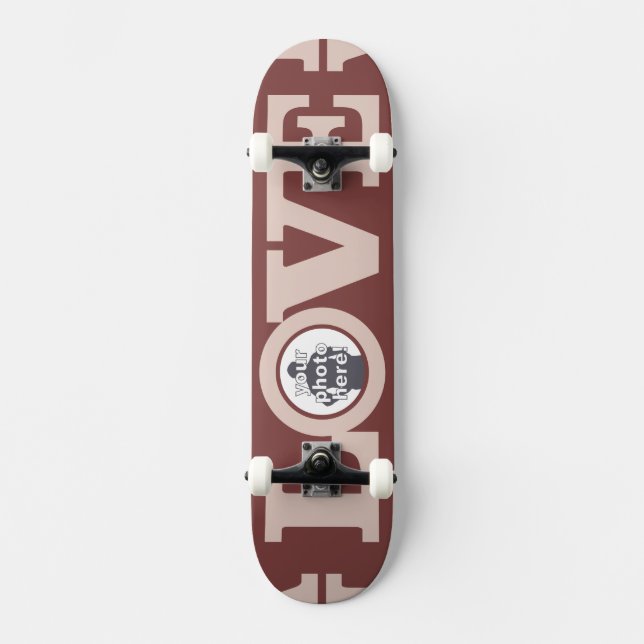 AMOR COM O skate personalizado DA FOTO (Frente)