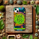 Amor como Jesus Brincadeira Personalizada Floral<br><div class="desc">Amor como Jesus! Esta alegre capa de telefone da Inspirivity será a adição perfeita ao seu telefone. Altere o bar de banner personalizado com seu nome ou citação favorita. Nunca mais coloque seu telefone em erro com este caso de moda. O padrão floral divertido adiciona uma sensação na moda moderna...</div>