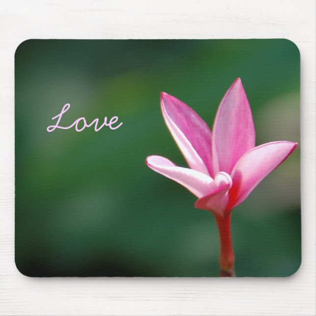 Amor cor-de-rosa Mousepad (Frente)