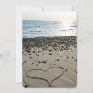 Amor Coração em Areia