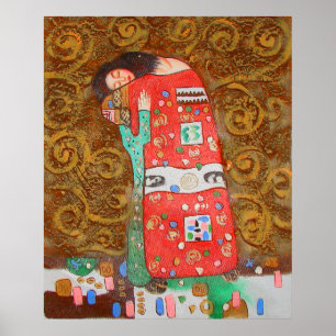 Amor da armadura do ~ do poster de Gustavo Klimt