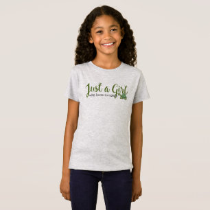 Amor da tartaruga da menina apenas um T do t-shirt