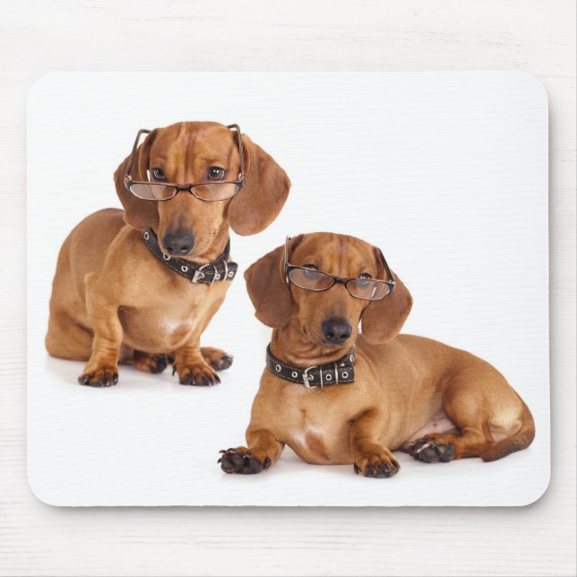 Amor Dachshund Puppy Dog Mousepad (Frente)