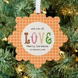 Amor de Natal Tipografia Moderna Personalizada