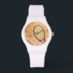 Amor de Tênis personalizada de garota<br><div class="desc">Este relógio desportivo de tênis para raparigas apresenta pequenos corações dispersos,  acentuando um composto de gráficos de tênis de abstrato - personalize com o seu nome - por katz_d_zynes</div>