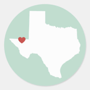 Amor de Texas - etiqueta customizável
