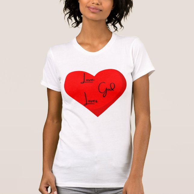 Amor Deus ama t-shirt (Frente)